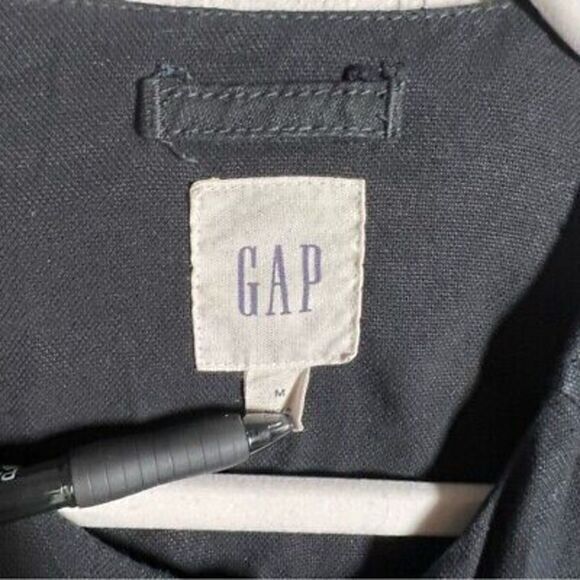 Gap light weight black‎ zip front jacket size medium - Picture 4 of 5